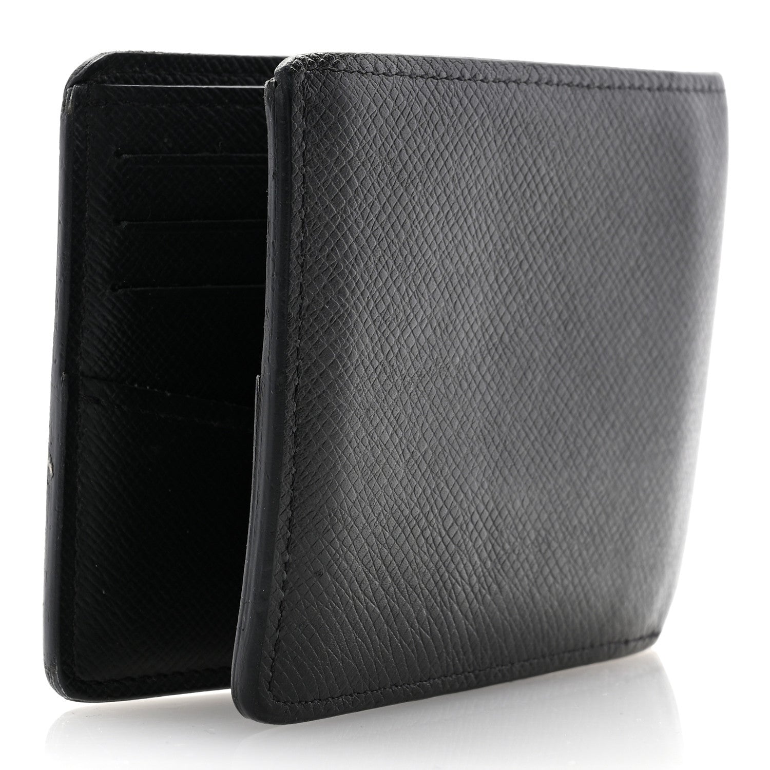 Louis Vuitton Taiga Slender Wallet Black 2 of 11