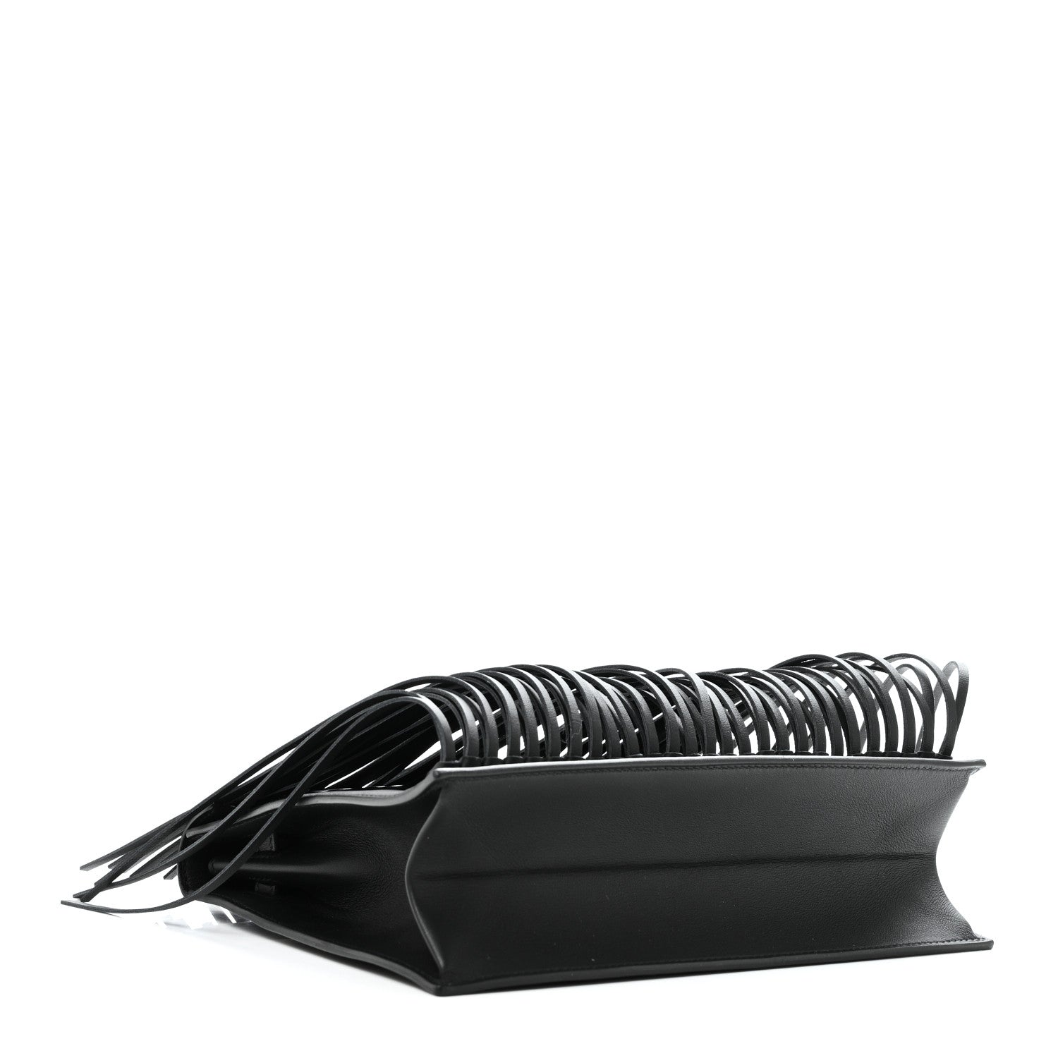 Hermes Swift Kelly Danse Anate Fringed Belt Bag Black 4 of 11