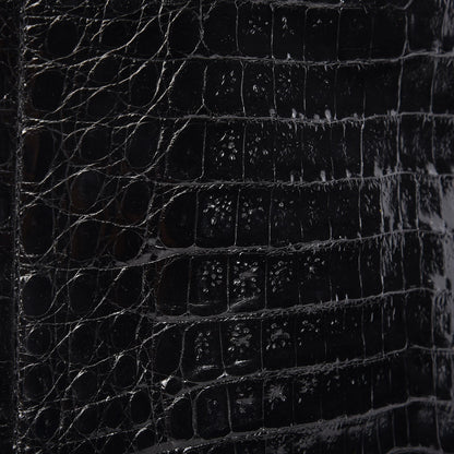 Nancy Gonzalez Glossy Crocodile Chain Tote Black 14 of 15
