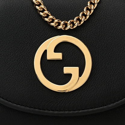 Gucci Roxy Calfskin Medium Blondie Chain Wallet Black 7 of 11