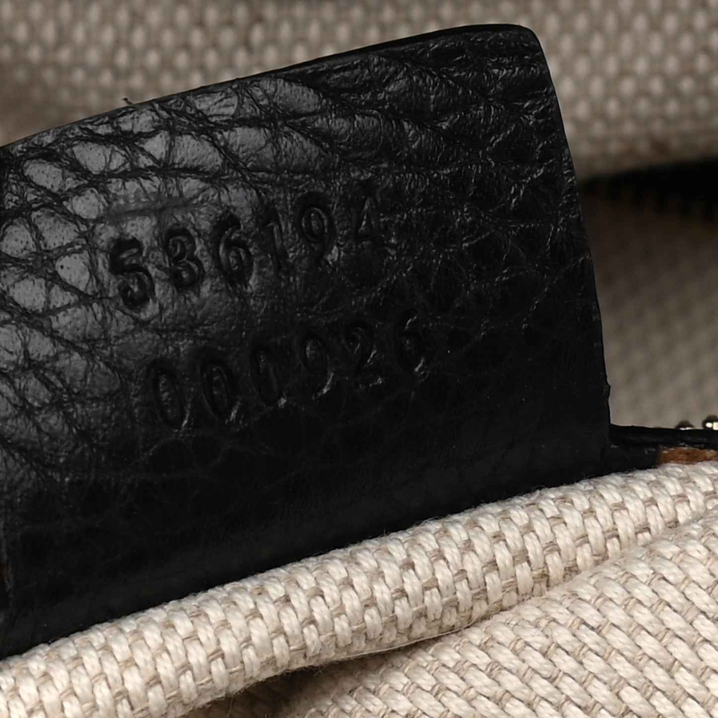 Pebbled Calfskin Large Soho Hobo Black