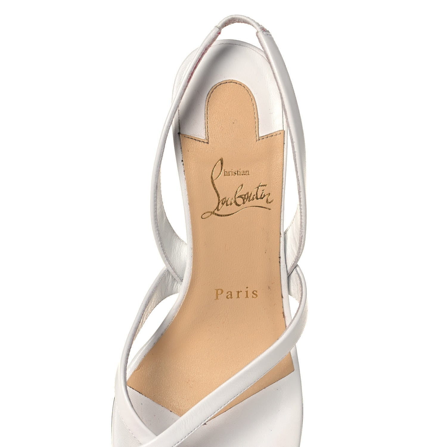Christian Louboutin Kid Taralita 55 Thong Sandals 37 White 7 of 10
