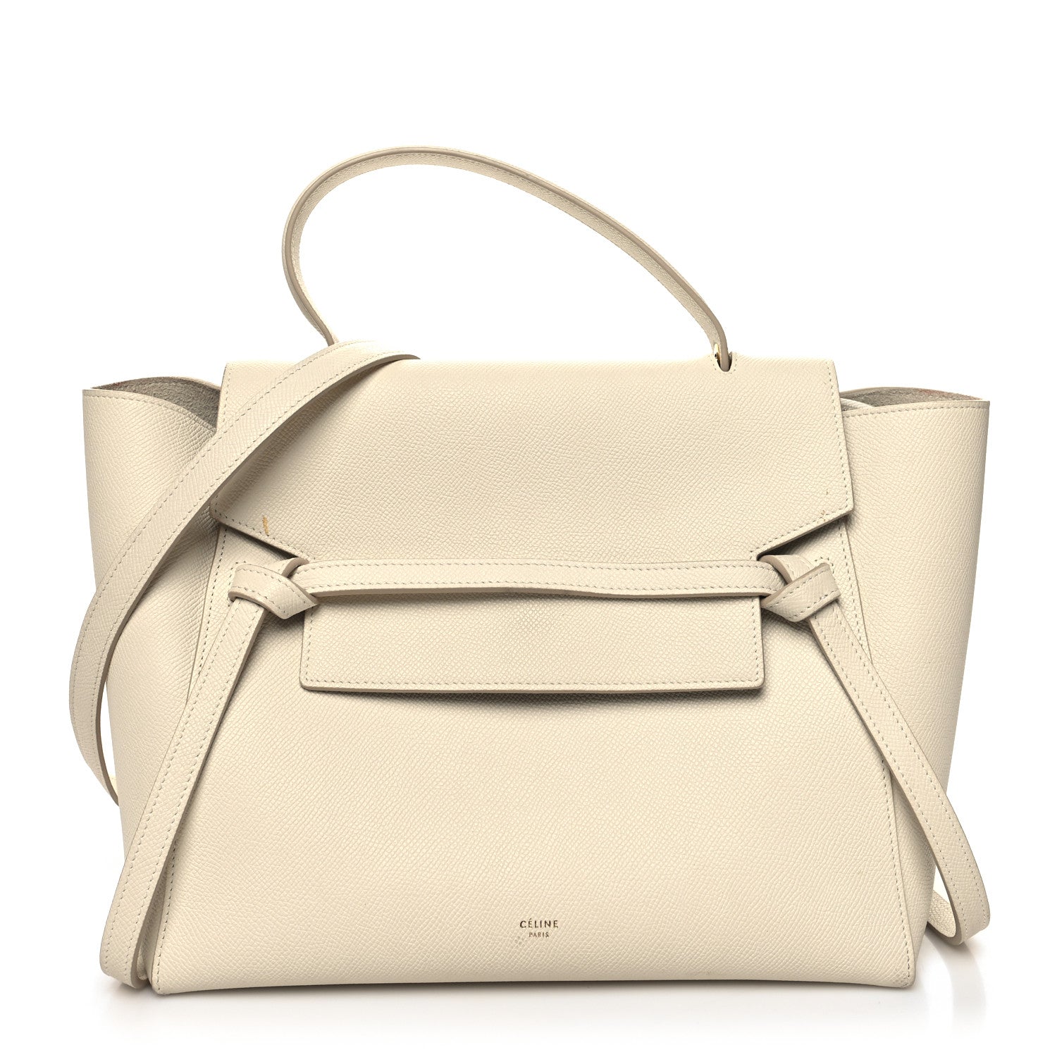 Celine Grained Calfskin Mini Belt Bag White 1 of 17
