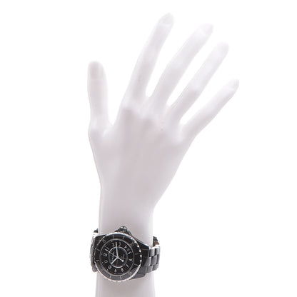 Chanel Stainless Steel Ceramic 38mm J12 Automatic Watch Black 2 of 6