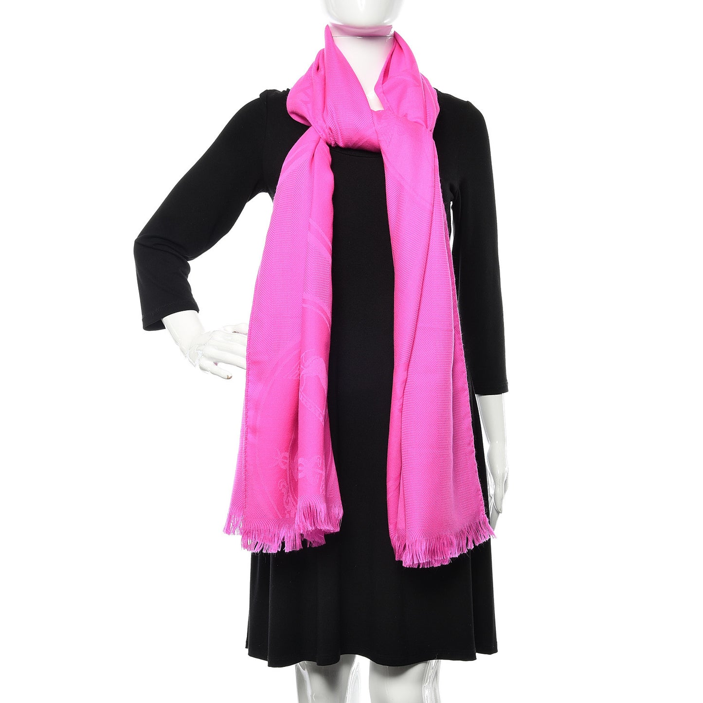 Cashmere Silk New Libris Stole Rose Cyclamen