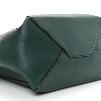 Celine Smooth Calfskin Small Belt Cabas Phantom Dark Green 8 of 10