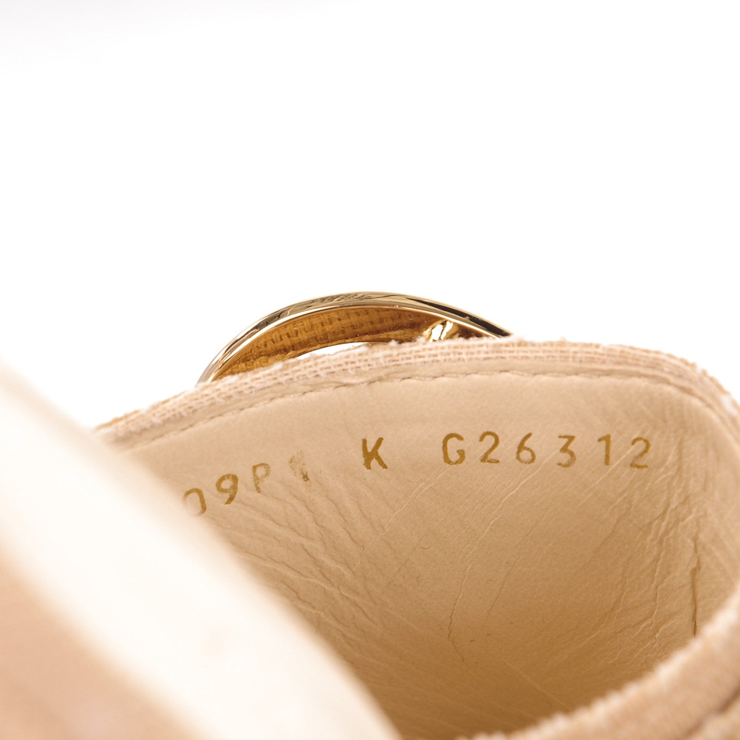 Chanel Canvas Heart CC Wedge Sandals 36.5 Beige 5 of 7