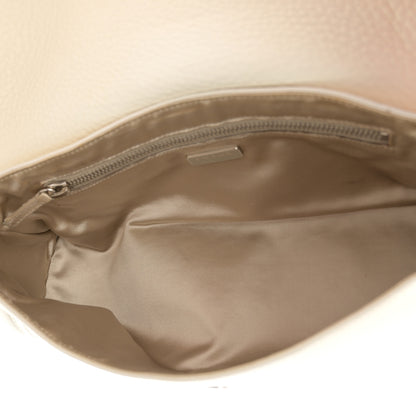 Prada Vitello Daino Swing Flap Shoulder Bag White 7 of 17