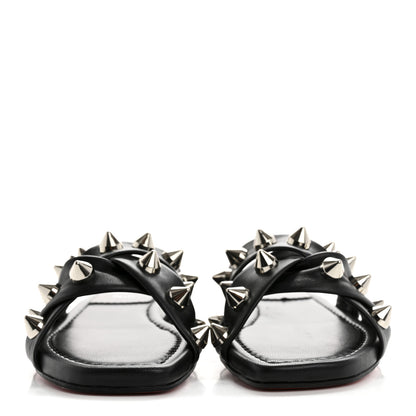 Christian Louboutin Calfskin Miss Spika Club Sandals 40.5 Black 3 of 10
