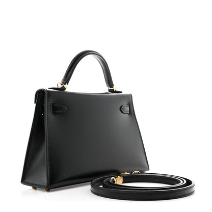 Hermes Box Mini Kelly Sellier 20 Black 3 of 10