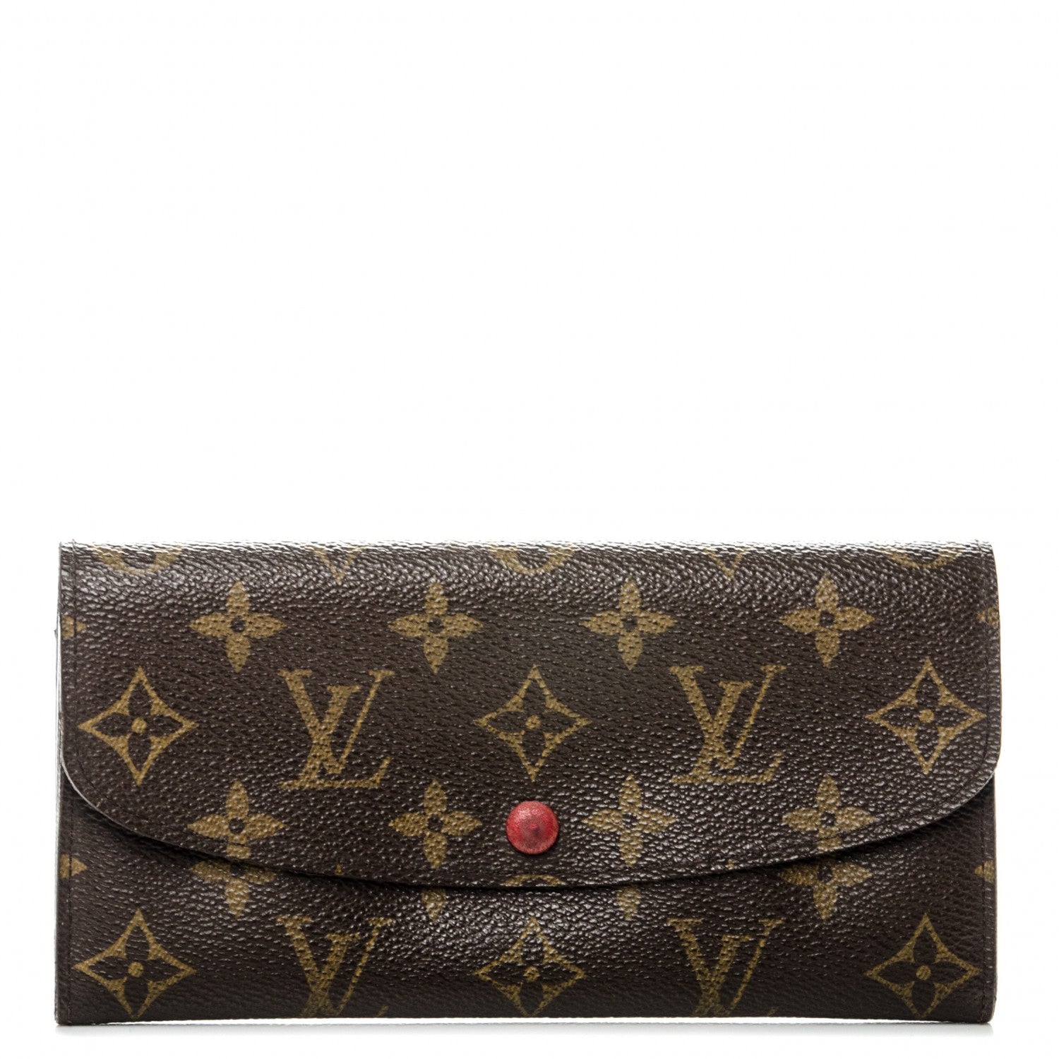 Louis Vuitton Monogram Emilie Wallet Red 1 of 8