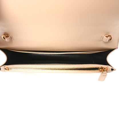 Saint Laurent Patent Monogram Classic Kate Tassel Chain Wallet Dark Beige 5 of 10