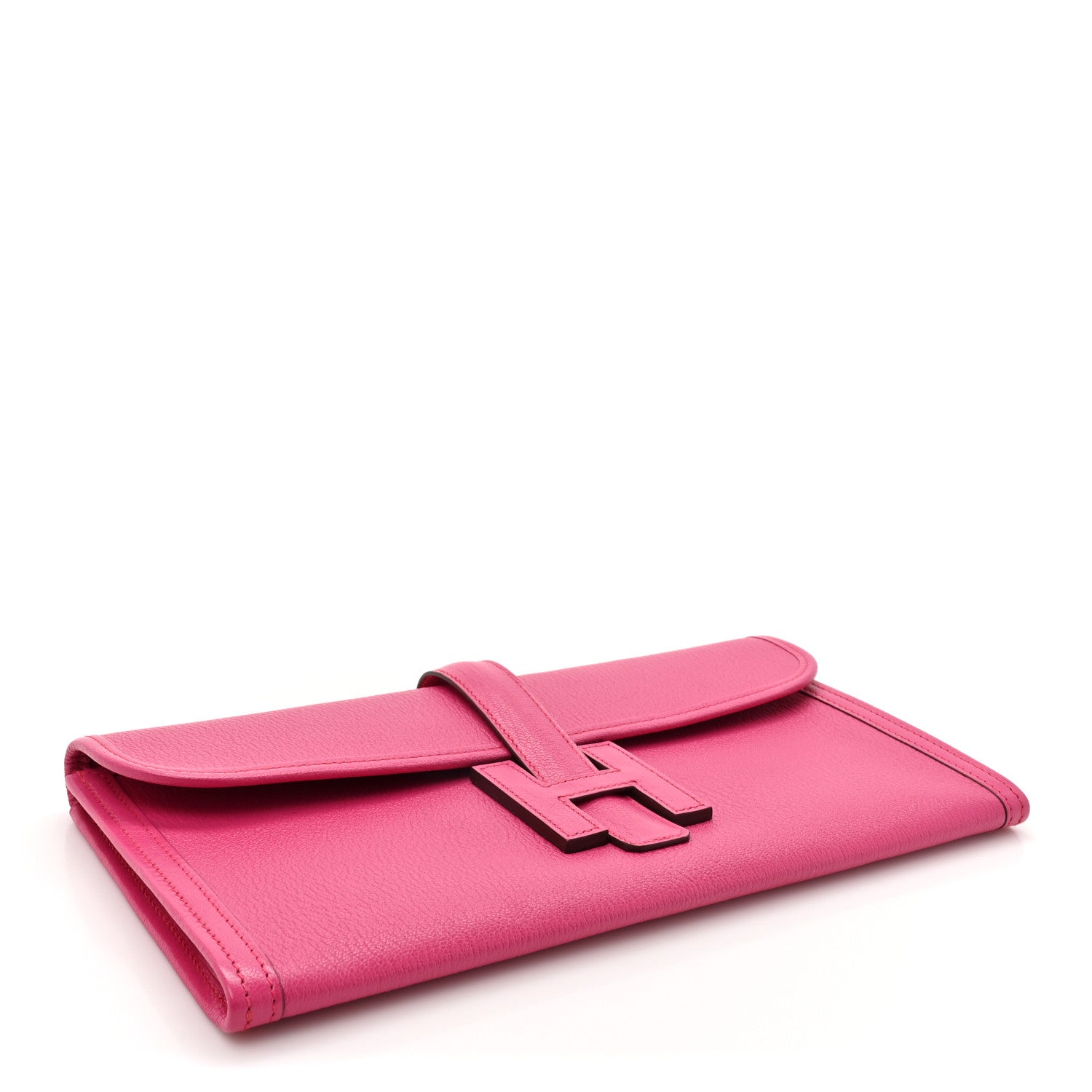 Hermes Chevre Mysore Jige Elan 29 Clutch Rose Shocking 4 of 10