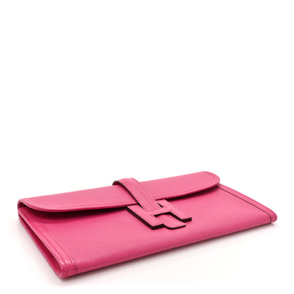 Hermes Chevre Mysore Jige Elan 29 Clutch Rose Shocking 4 of 10