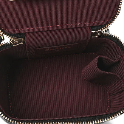 Chanel Lambskin Quilted Mini Vanity Case With Chain Black 4 of 6