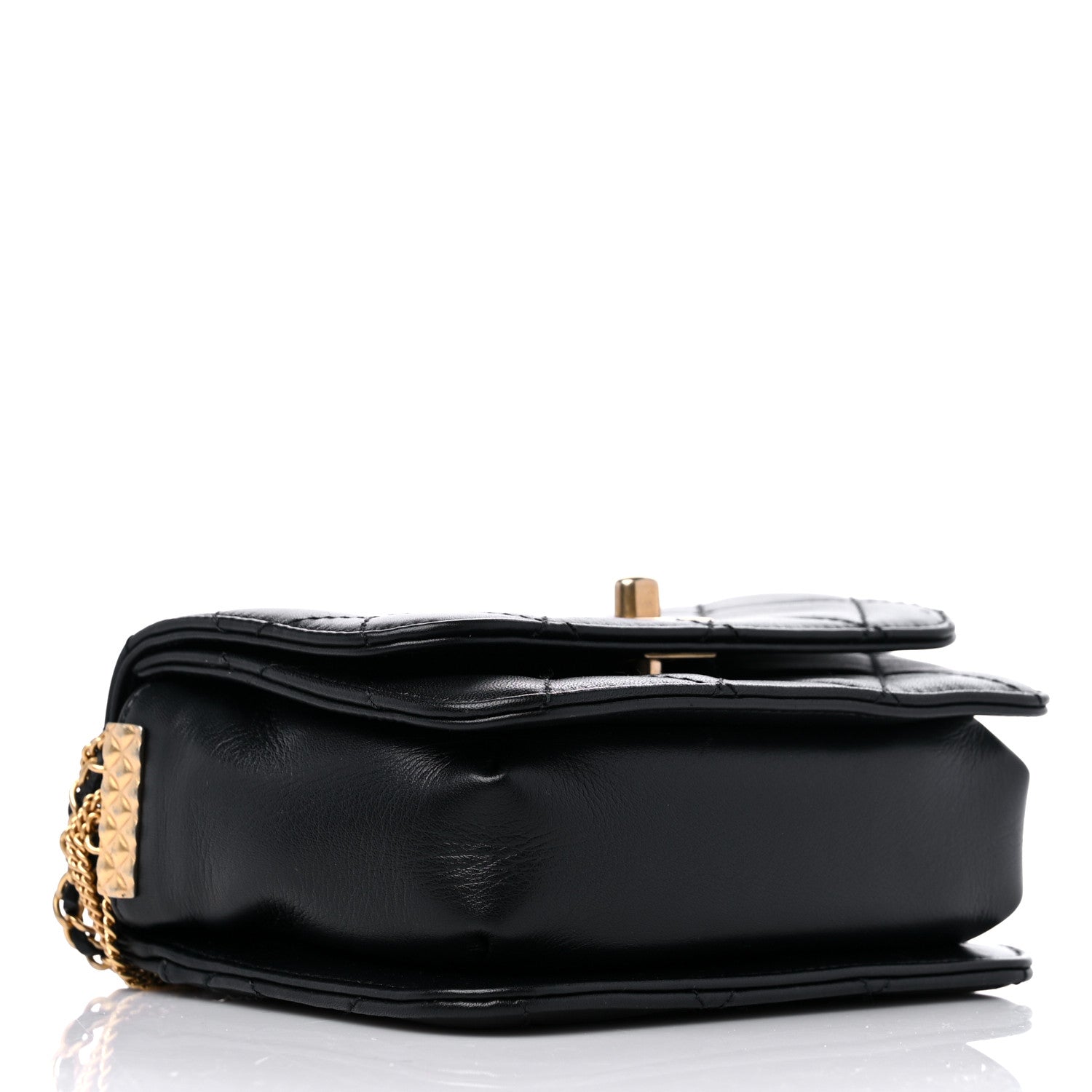 Chanel Lambskin Quilted Small Multiple Chain Flap Black 4 of 11