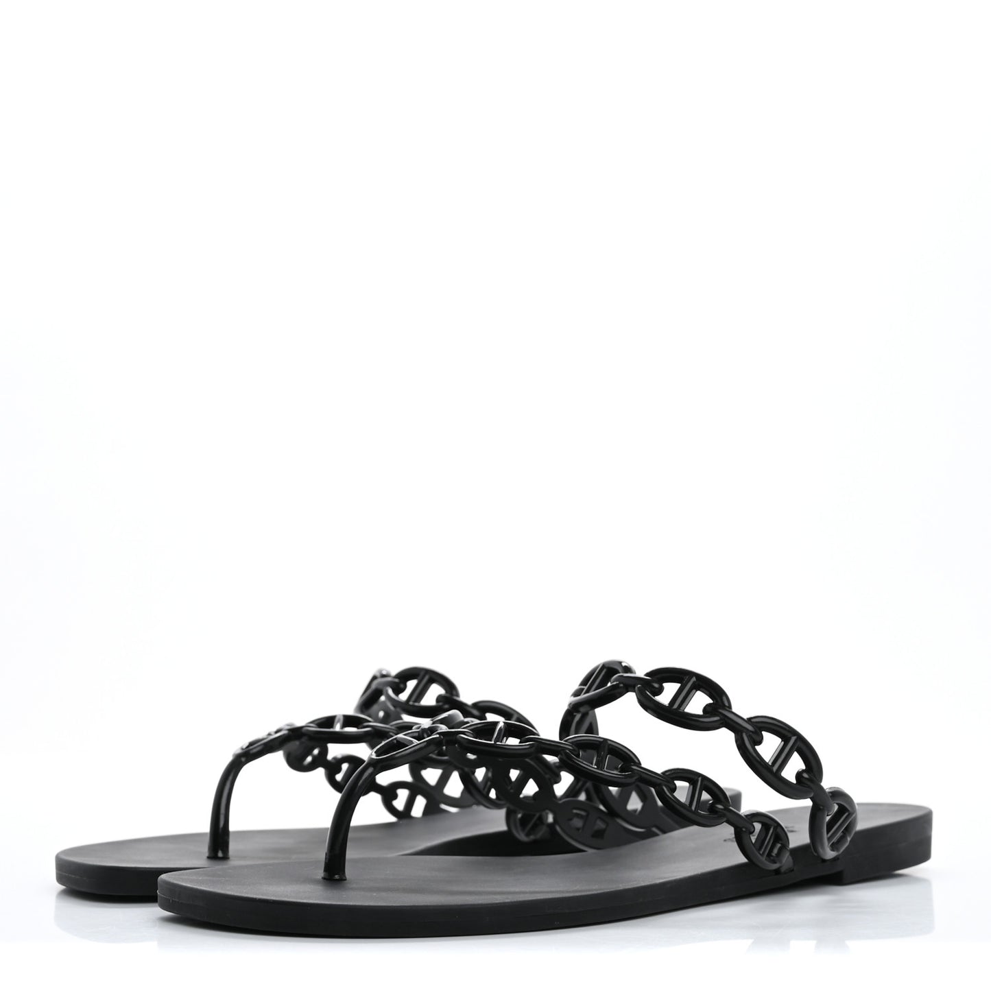 Rubber Chaine d'Ancre Island Sandals 39 Black