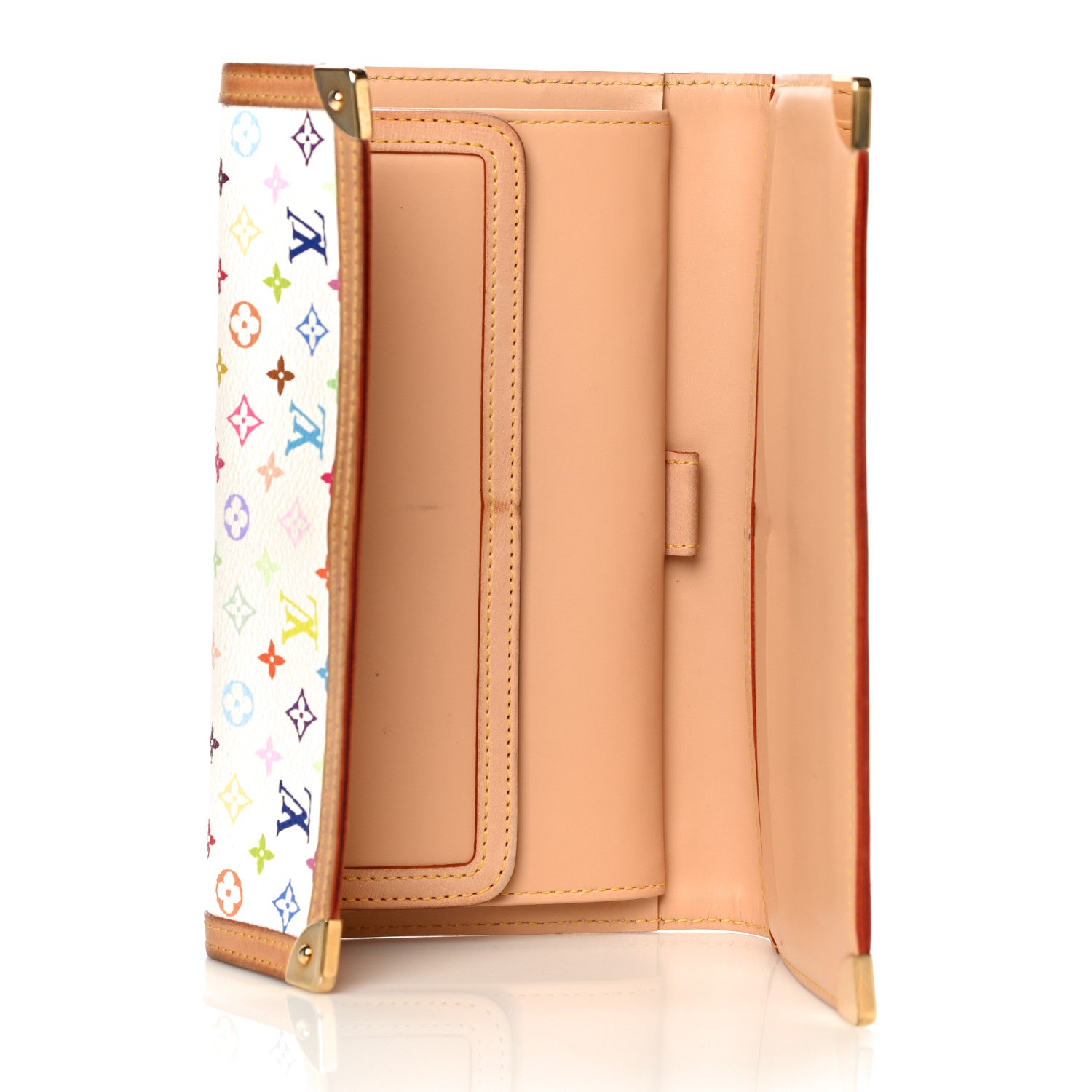Louis Vuitton Monogram Multicolor Porte Tresor International Wallet White 5 of 23