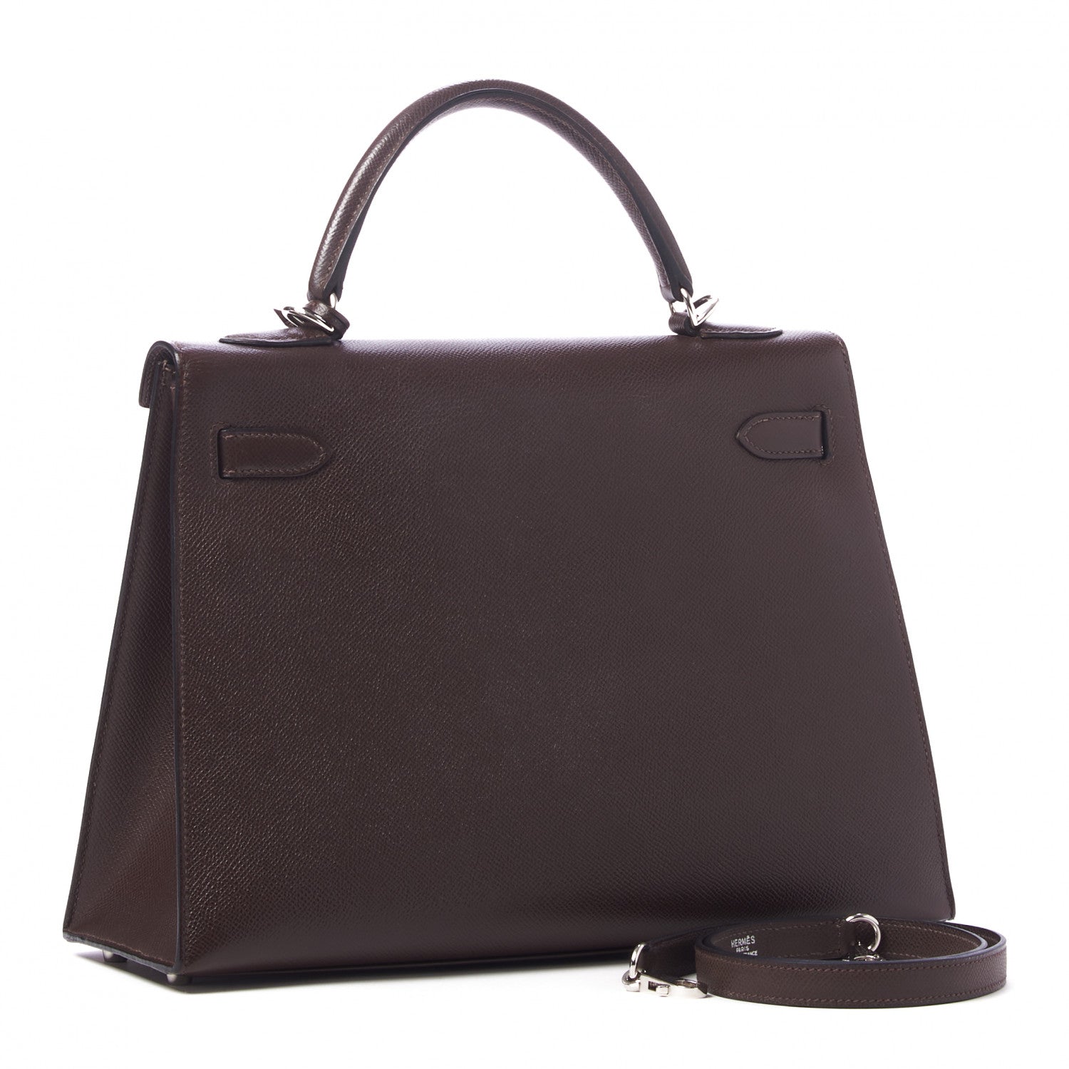 Hermes Epsom Kelly Sellier 32 Chocolate 2 of 33