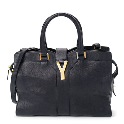 Saint Laurent Sheepskin Small Cabas ChYc Navy 1 of 9