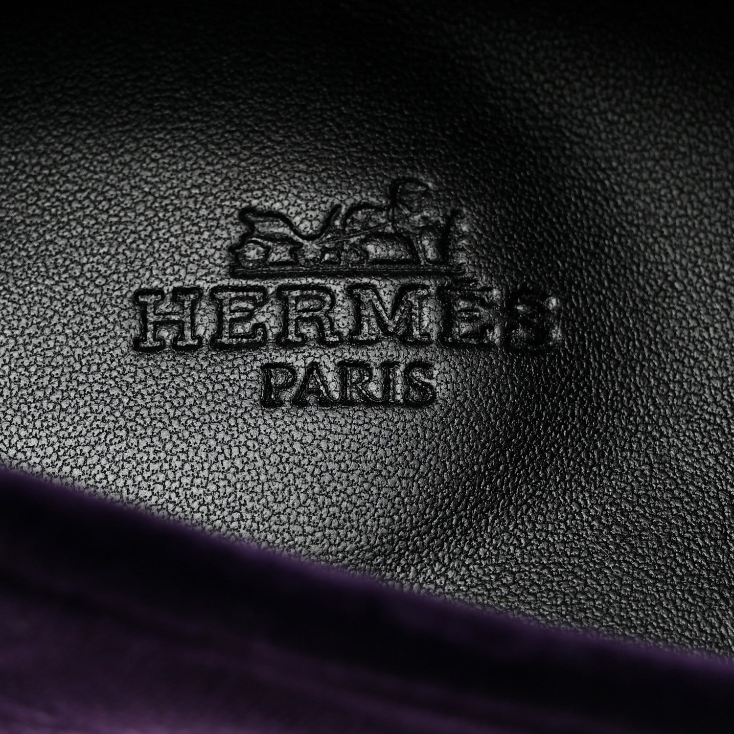 Hermes Velvet Womens Paris Loafers 36 Violet Fonce 6 of 9