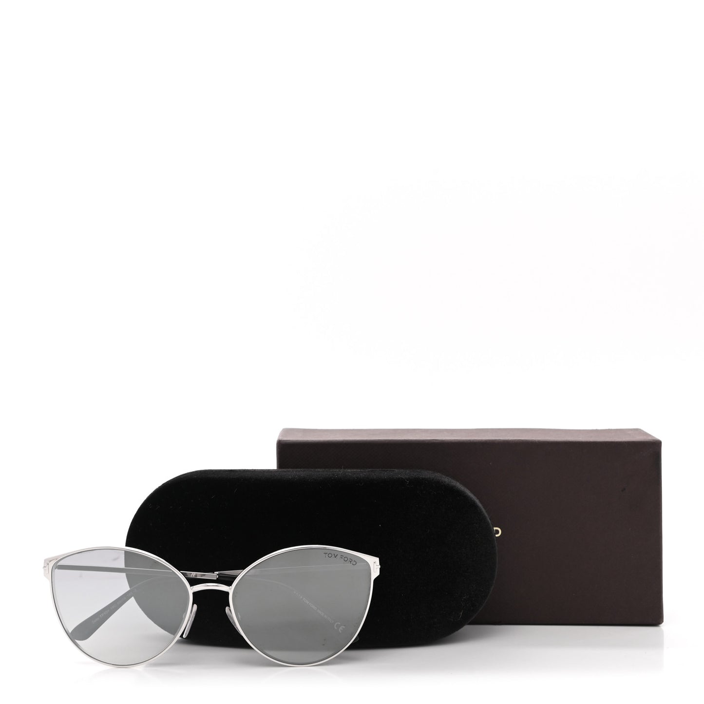 Metal Cat Eye Zeila Sunglasses TF654 Silver