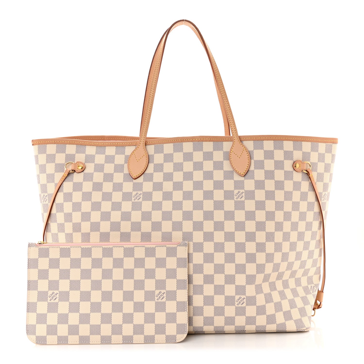 Louis Vuitton Damier Azur Neo Neverfull GM Rose Ballerine 1 of 10