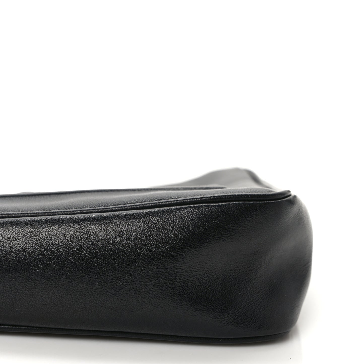 Grace Lux Triangle Logo Embossed Triangle Wristlet Pouch Black