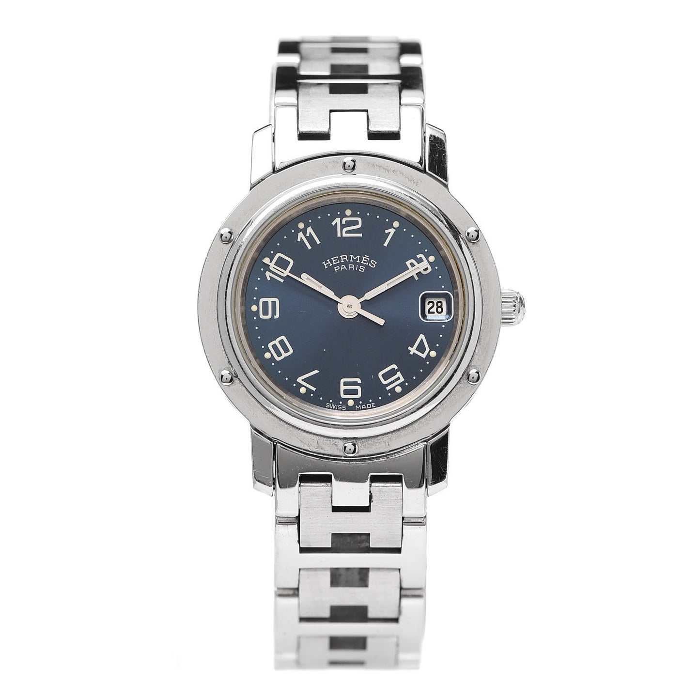 Stainless Steel 24mm Clipper Quartz Watch Blue