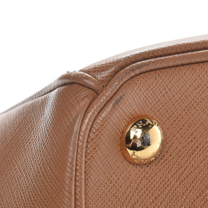 Prada Saffiano Large Galleria Double Zip Tote Caramel 11 of 15