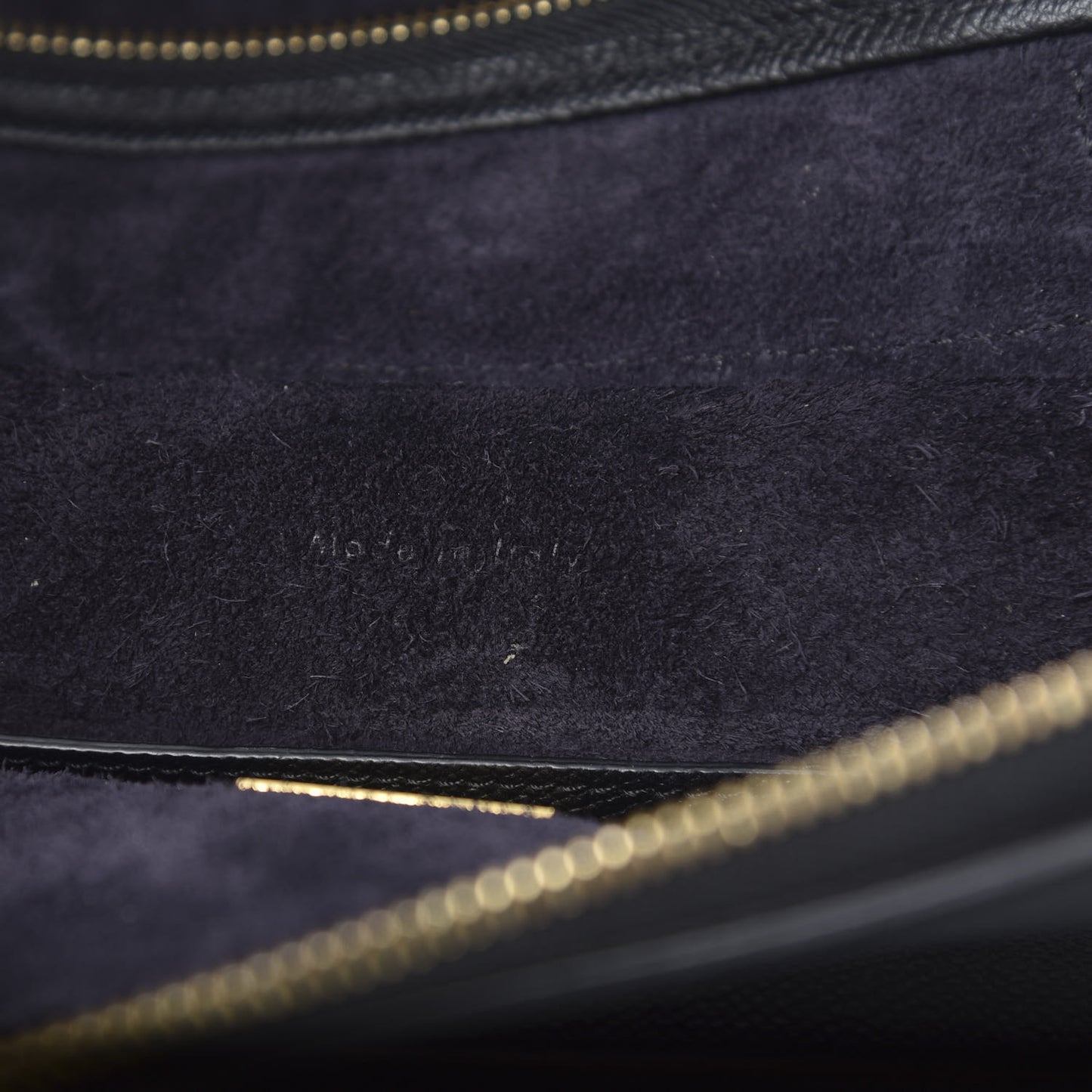 Grained Calfskin Micro Belt Bag Black