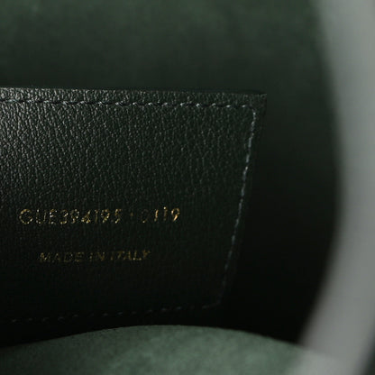 Saint Laurent Calfskin Large Shopping Tote Dark Green 7 of 9