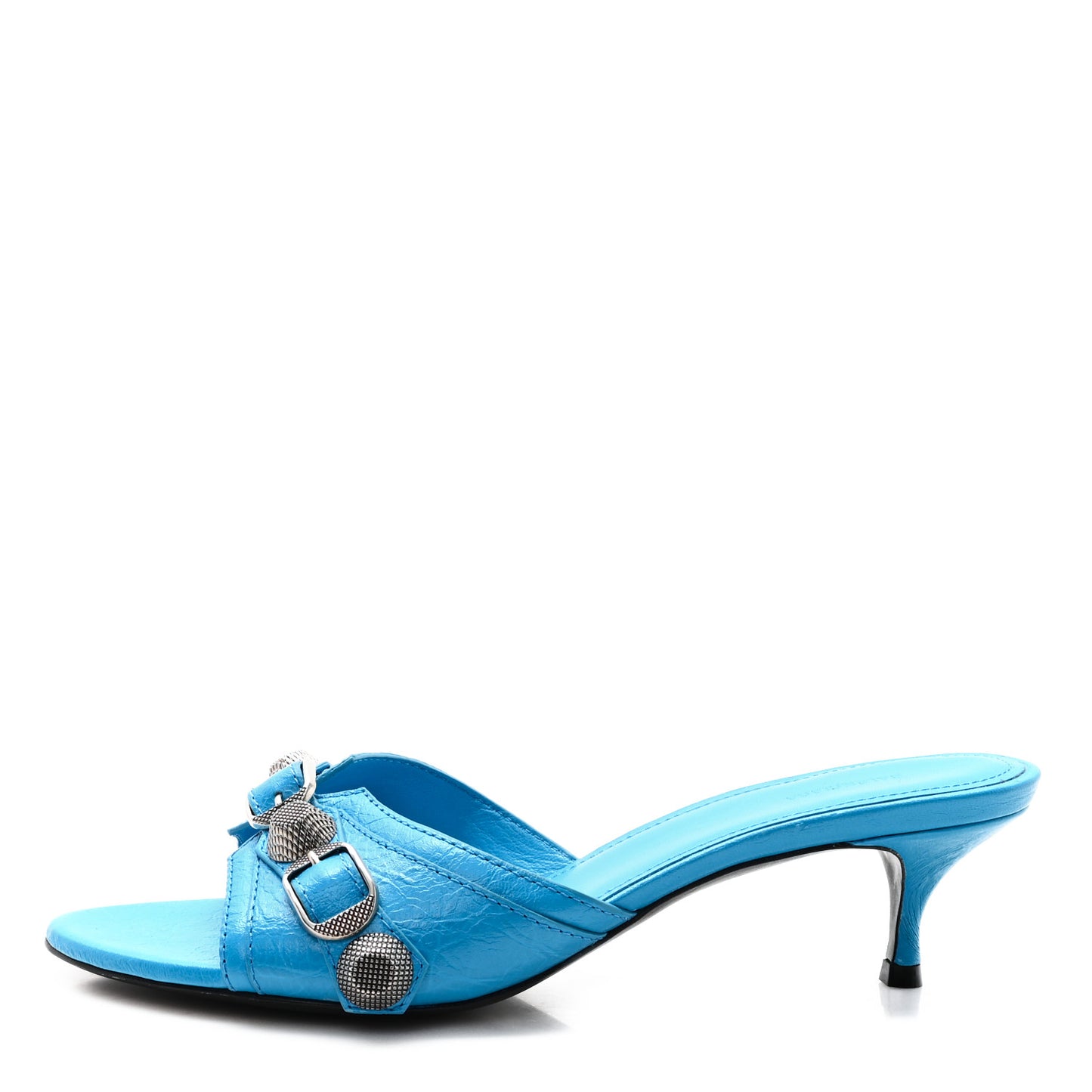 Agneau Arena Cagole 50mm Slide Sandals 36 Cyan