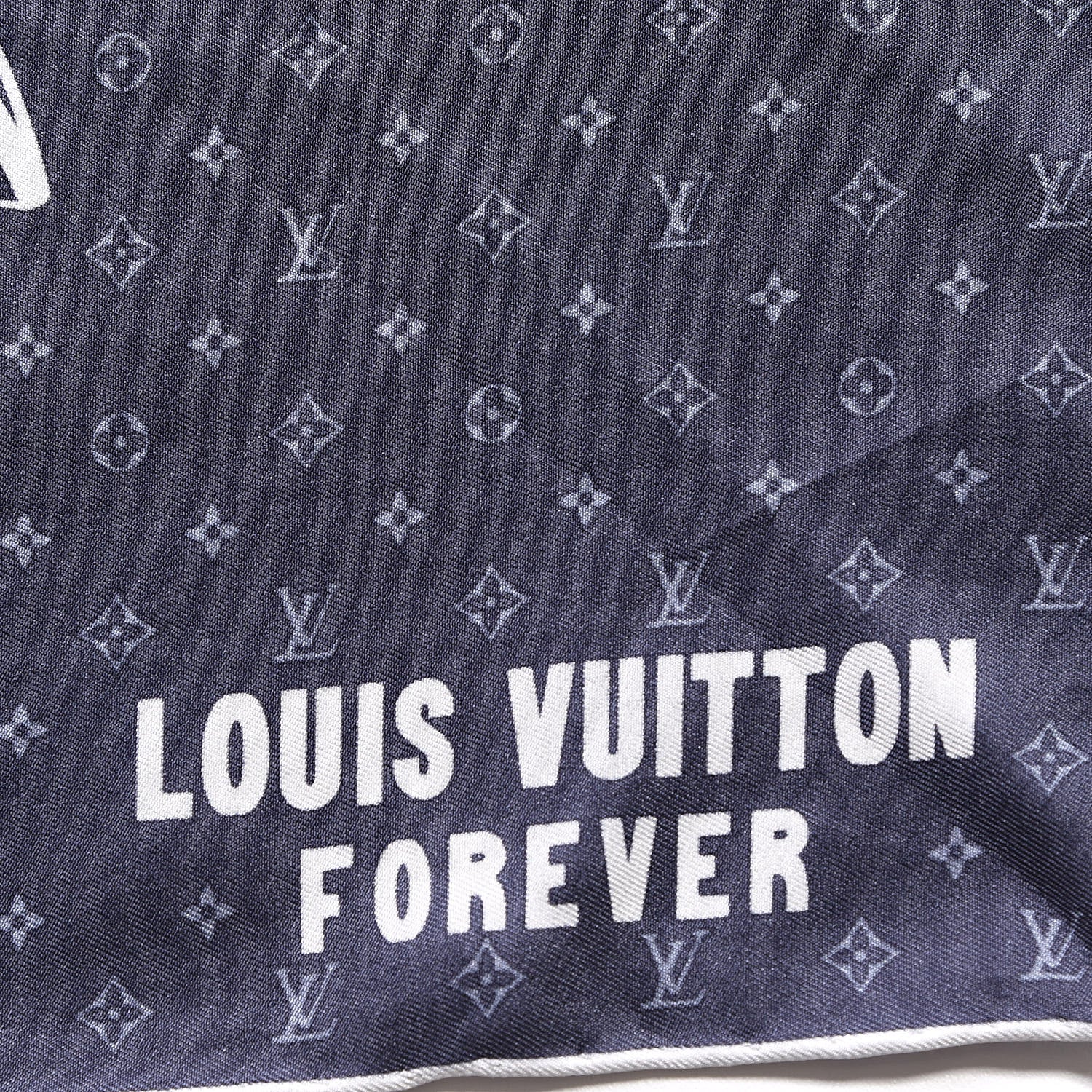 Louis Vuitton Silk Monogram Vivienne Pocket Square 3 of 6
