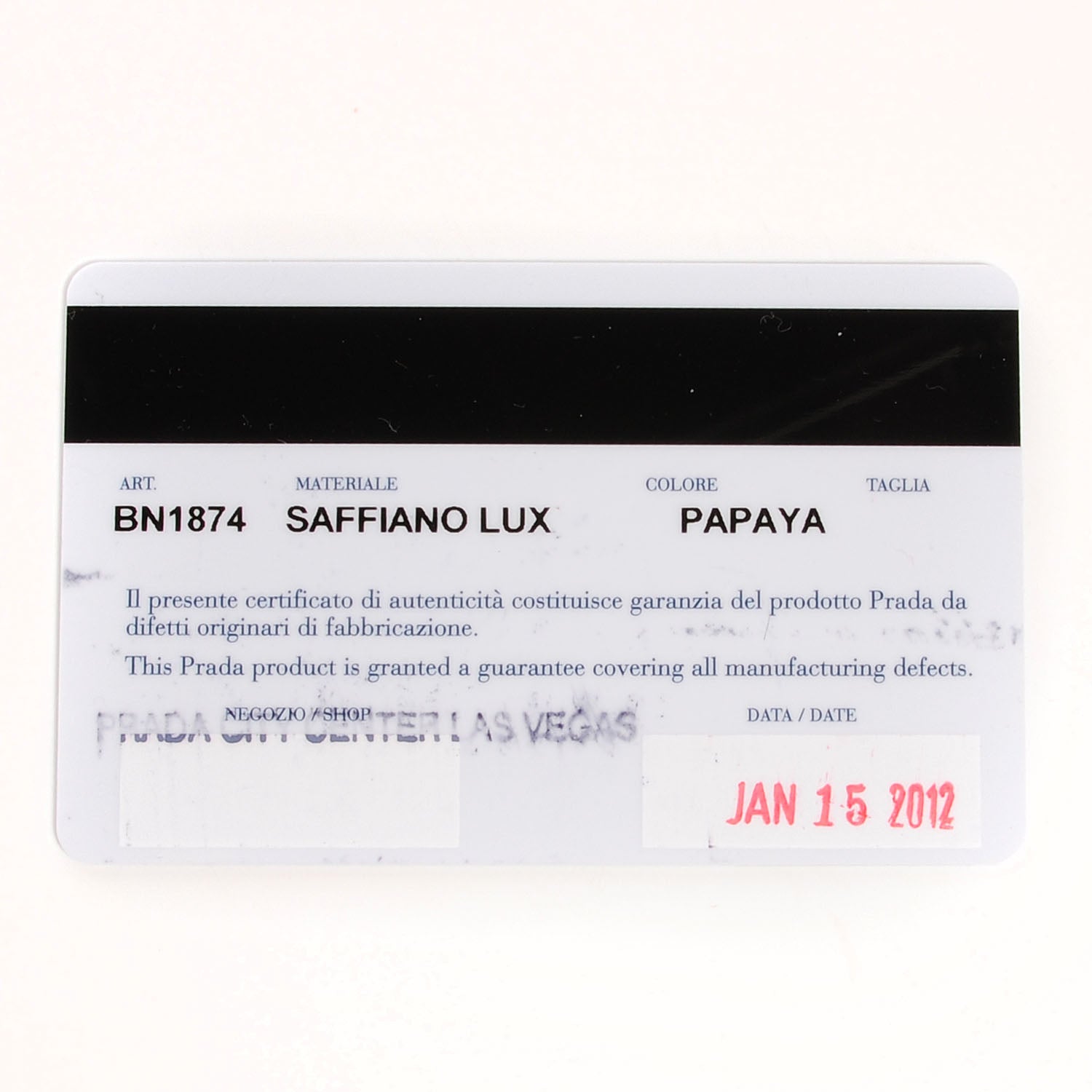 Prada Saffiano Lux Medium Tote Papaya 11 of 11
