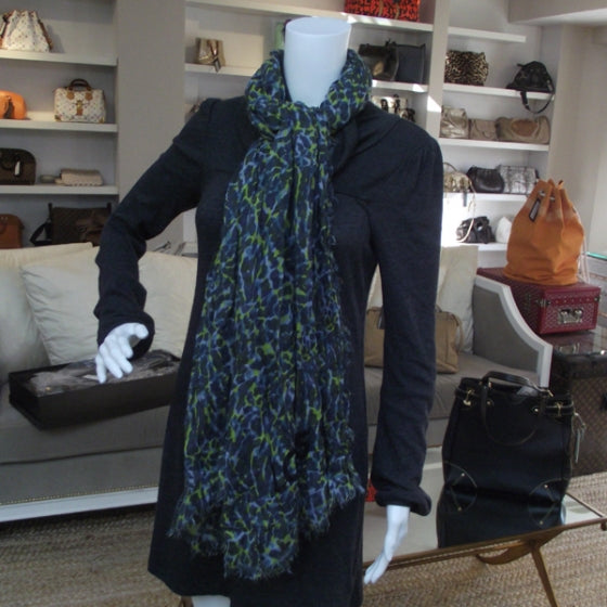 Louis Vuitton Lezard Stole Blue Green VIP 2 of 6