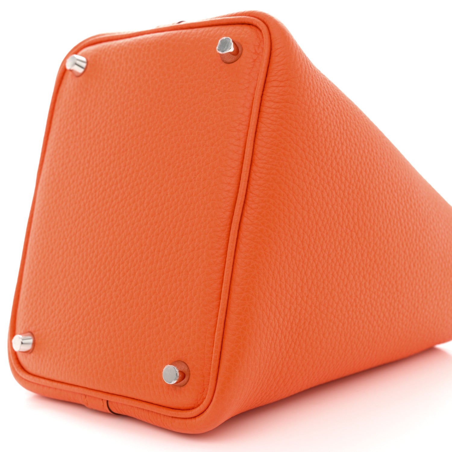 Hermes Taurillon Clemence Picotin Lock 18 PM Orange 10 of 12