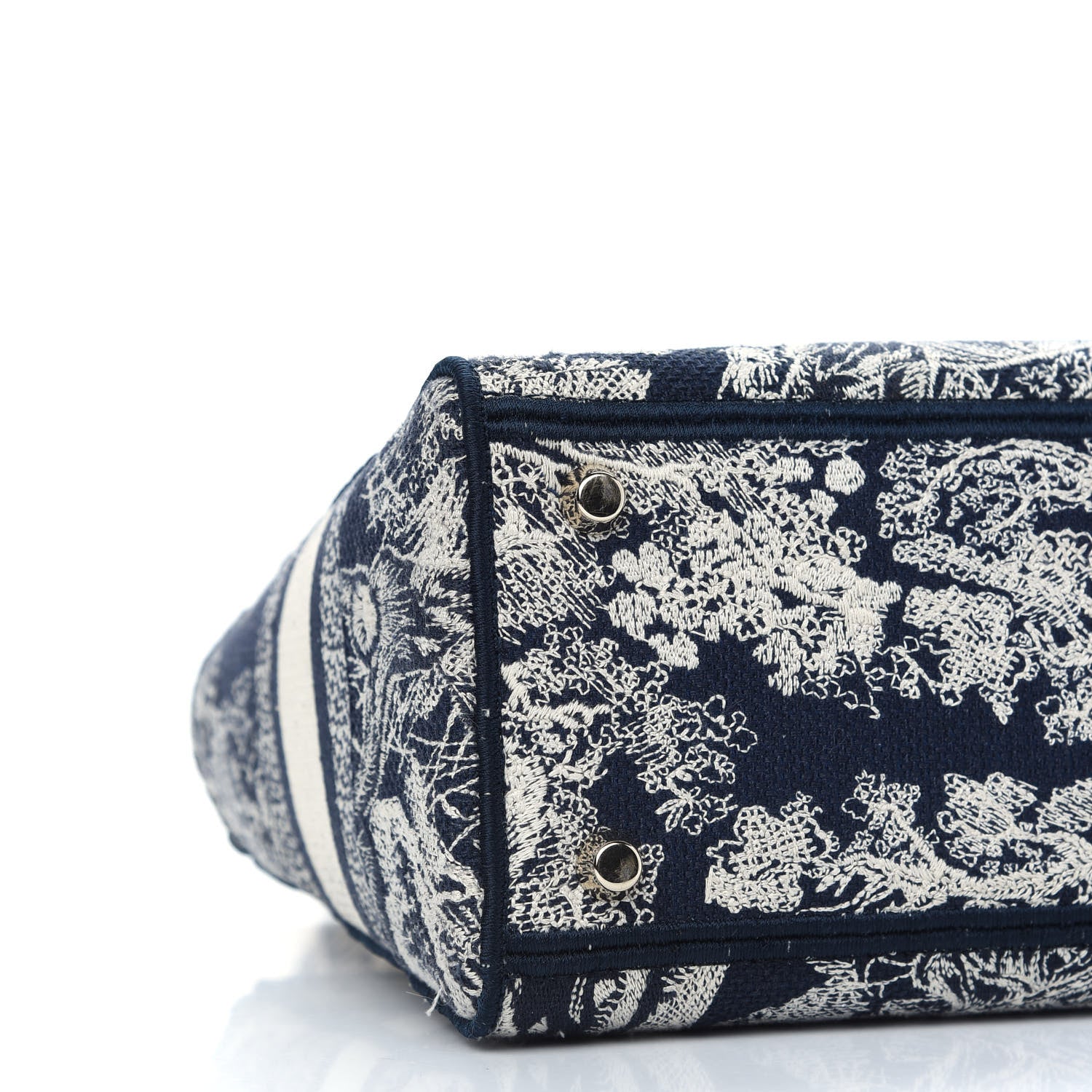 Christian Dior Toile de Jouy Embroidered Medium Lady D-Lite Blue 7 of 8