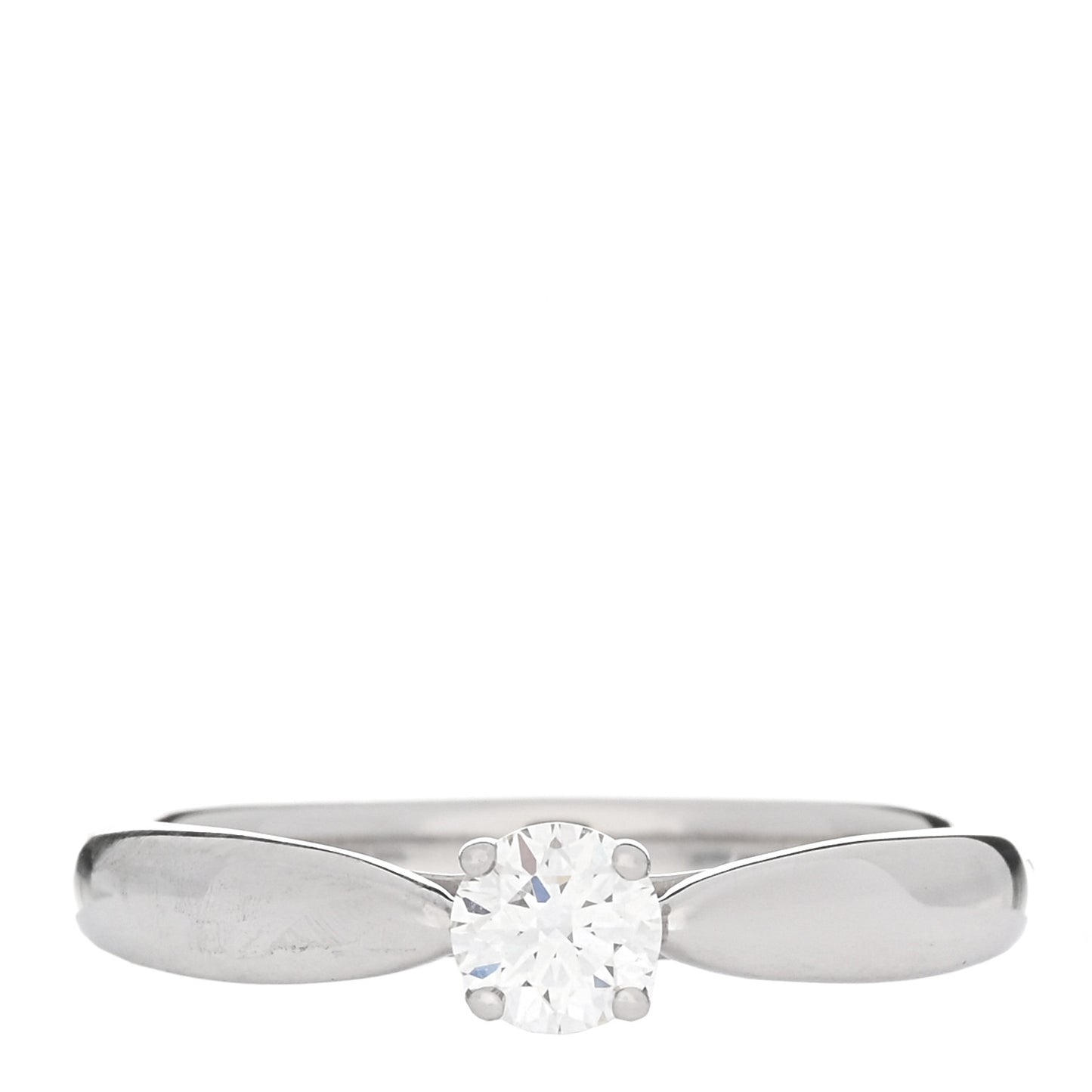 Platinum Diamond .21ct Harmony Solitaire Engagement Ring 48 4.5