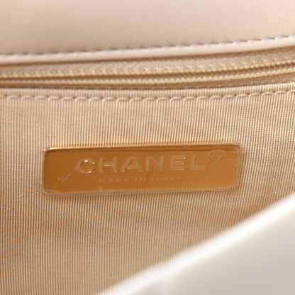 Chanel Lambskin Quilted Medium Chanel 19 Flap Beige 6 of 9