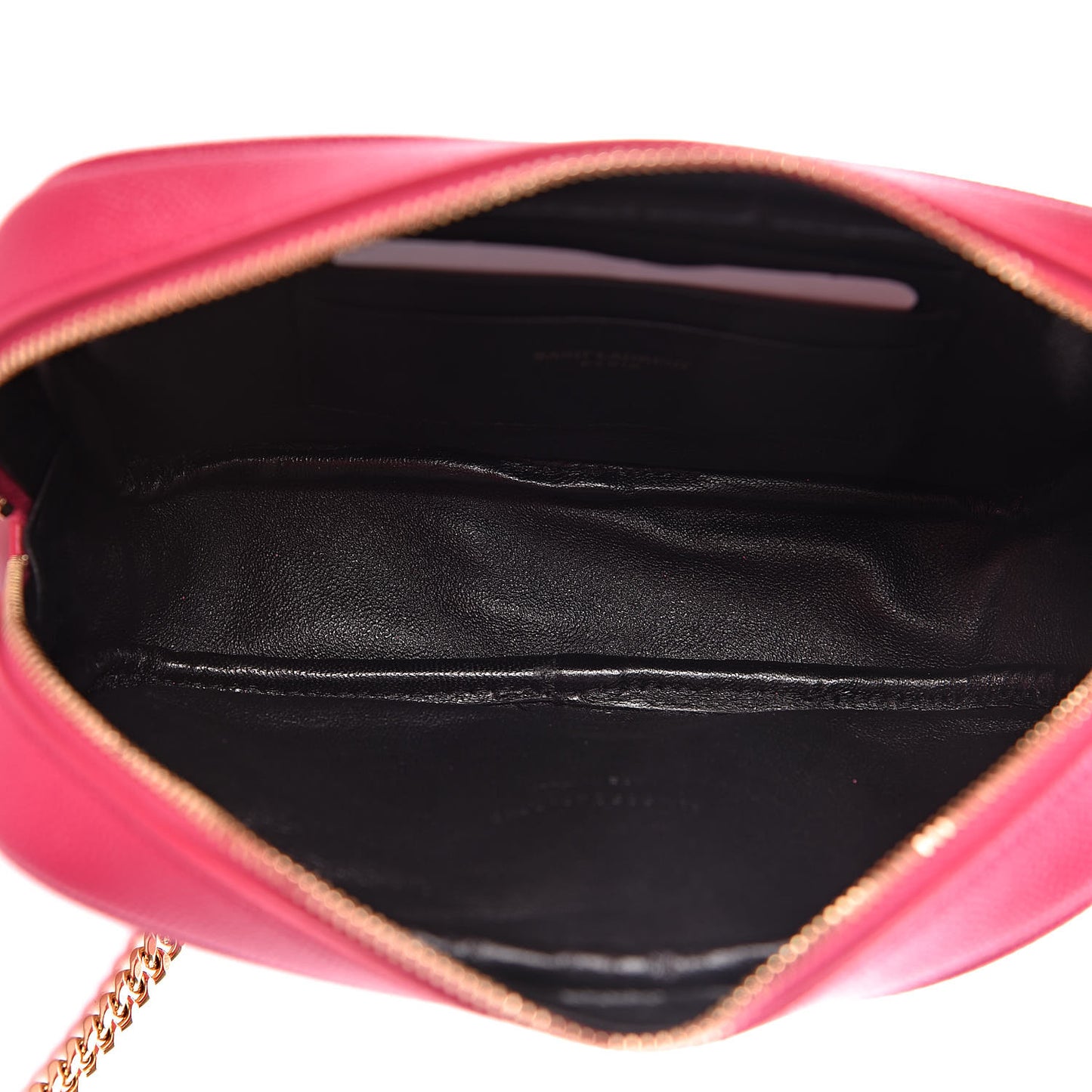Grain De Poudre Matelasse Monogram Mini Lou Camera Bag Fuchsia