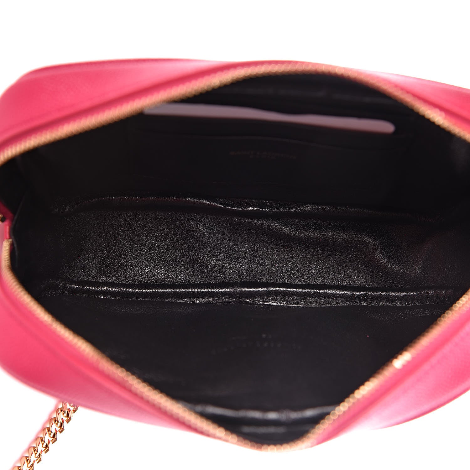 Saint Laurent Grain De Poudre Matelasse Monogram Mini Lou Camera Bag Fuchsia 5 of 10