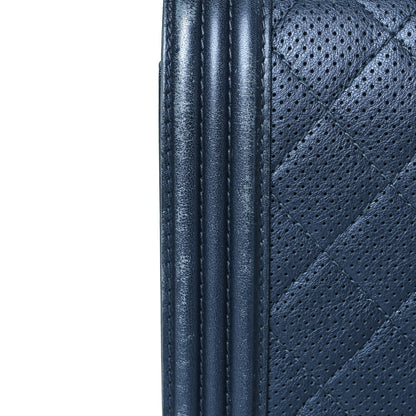 Chanel Perforated Lambskin Quilted New Medium Boy Flap Blue 16 of 18