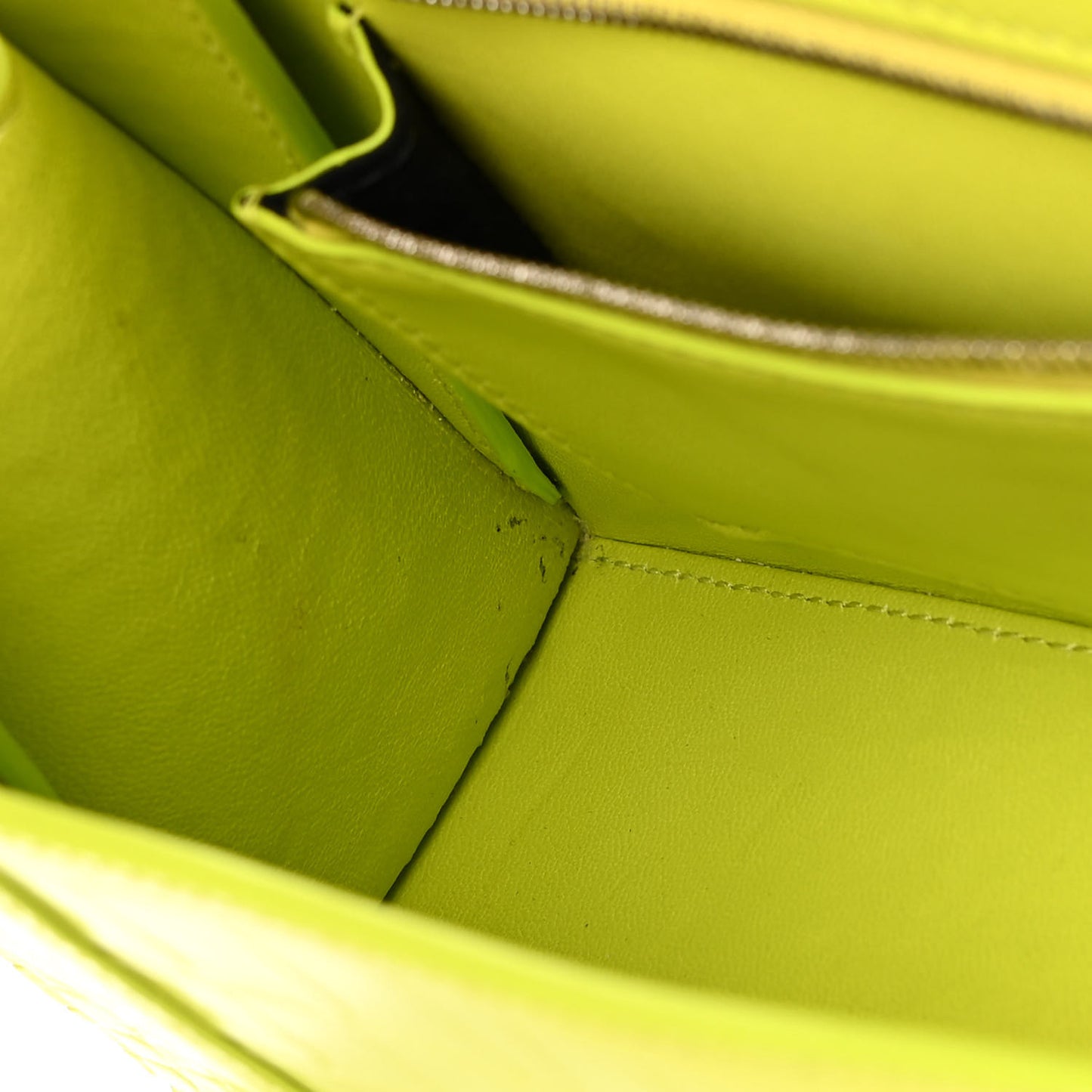 Shiny Calfskin Crocodile Embossed Small Hourglass Sling Shoulder Bag Lime