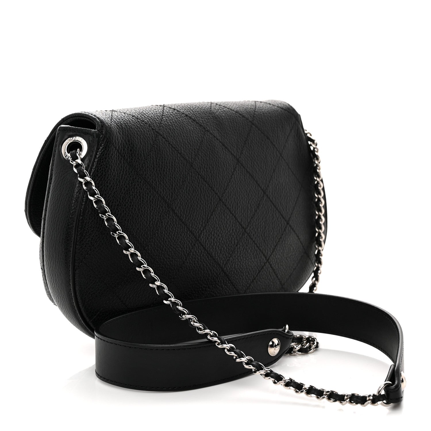 Chanel Calfskin Quilted Jungle Stroll Shoulder Bag Black 3 of 14