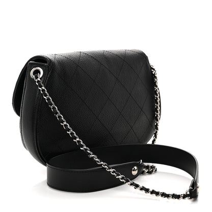 Chanel Calfskin Quilted Jungle Stroll Shoulder Bag Black 3 of 14