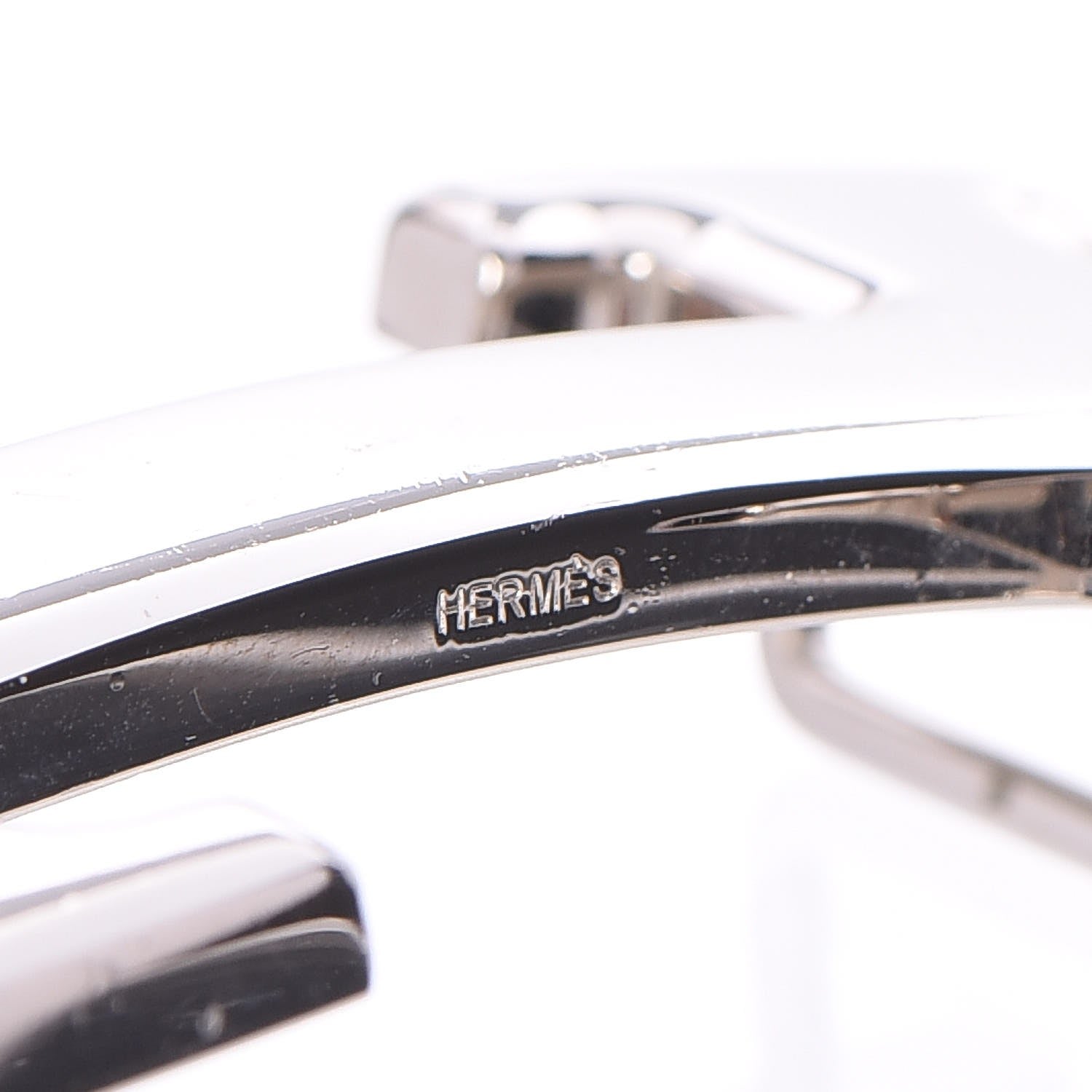Hermes Polished Palladium 32mm H Belt Buckle Silver 3 of 3