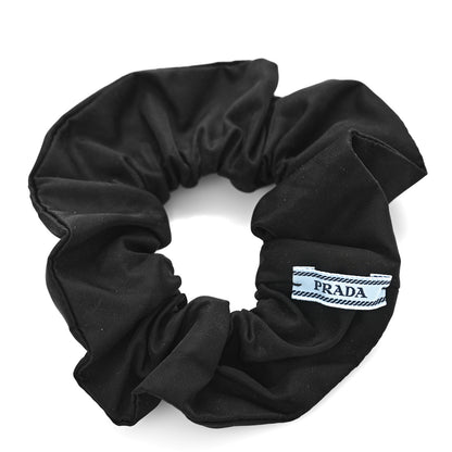Prada Re-Nylon Metal Logo Scrunchie Black 2 of 4