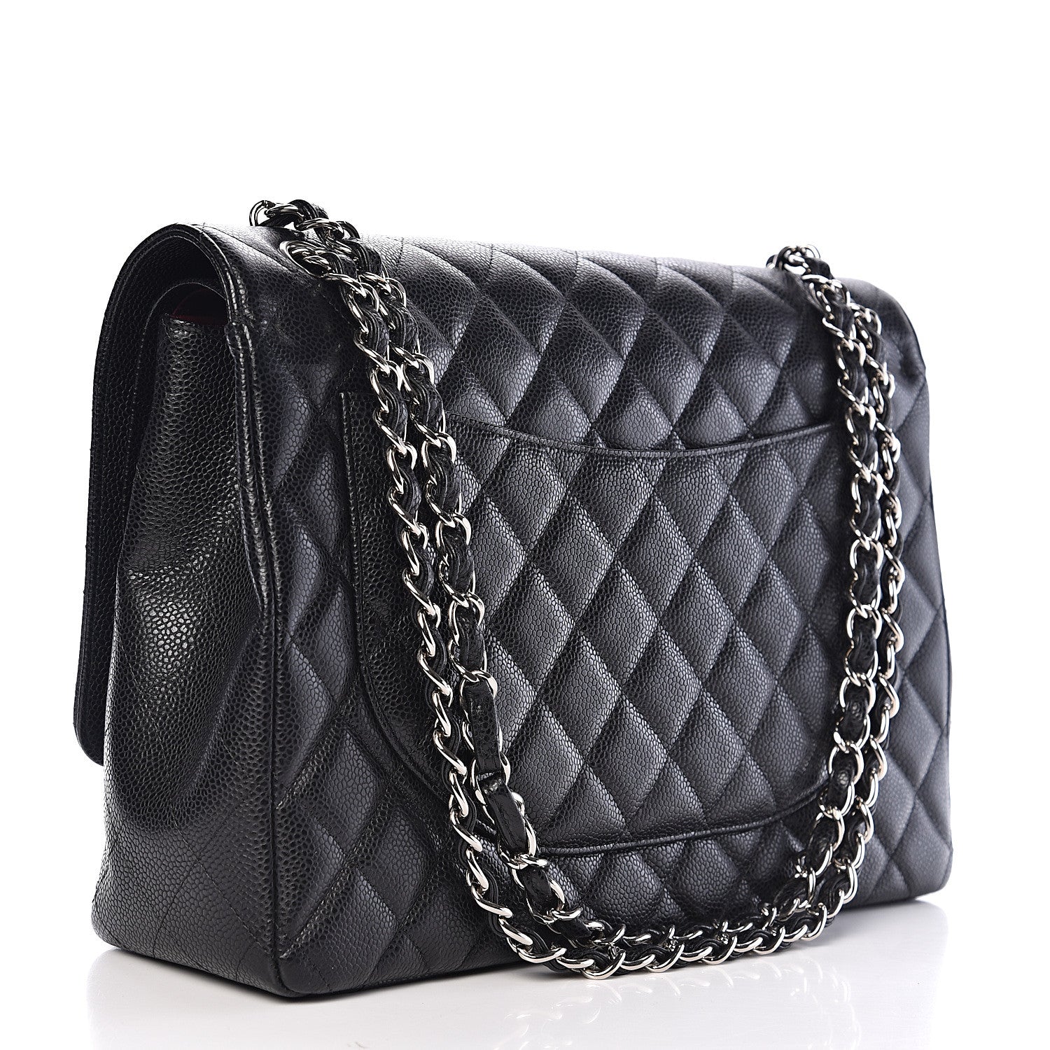 Chanel Caviar Quilted Maxi Double Flap Black 2 of 10