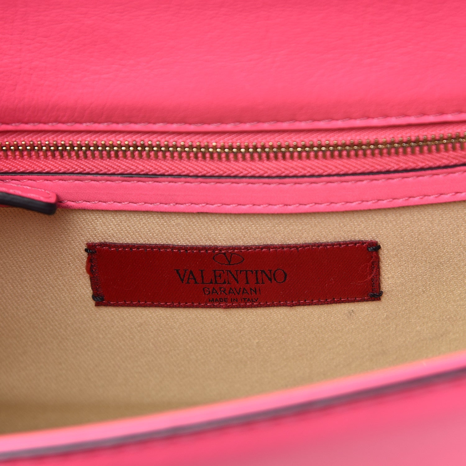 Valentino Garavani Vitello Small Glam Lock Rockstud Flap Framboise 6 of 11